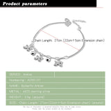 Butterfly Pendant Sterling Silver Anklet