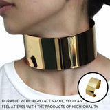 Fashionable Metal Torques Wide Alloy Collars