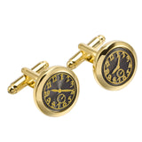 Copper Metal French Cufflinks Men's Shirt Suit Roman Numerals Buttons