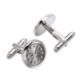 Copper Metal French Cufflinks Men's Shirt Suit Roman Numerals Buttons