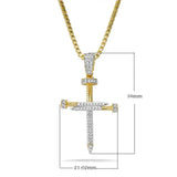 Fashionable Cross Jesus Christ Bling Necklace Pendant