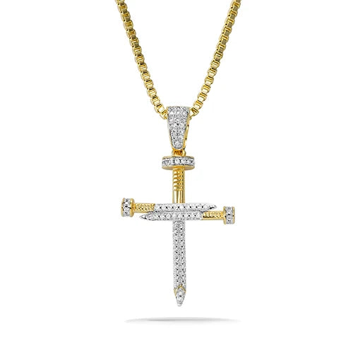 Fashionable Cross Jesus Christ Bling Necklace Pendant