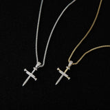 Fashionable Cross Jesus Christ Bling Necklace Pendant