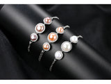Elegant Freshwater Pearl Zircon Bracelet 18K Plated Gift
