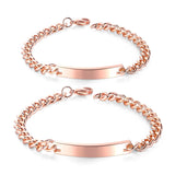 Gold-plated Bracelet Adjustable Titanium Steel Couple Classic Jewelry