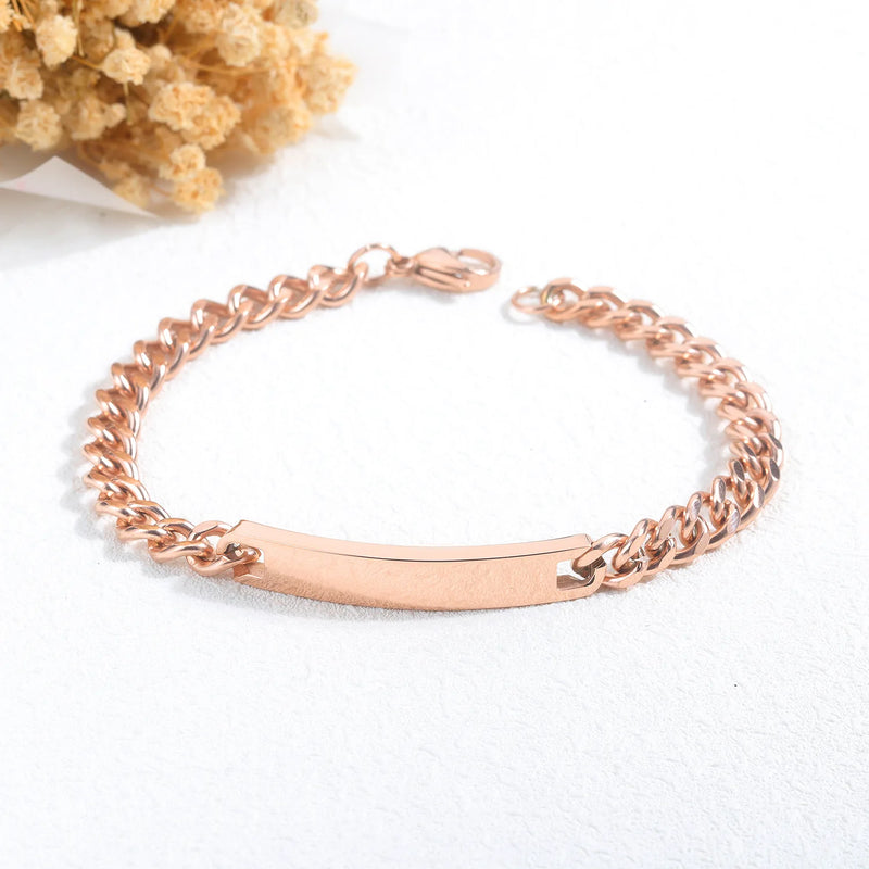 Gold-plated Bracelet Adjustable Titanium Steel Couple Classic Jewelry