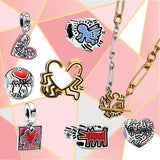 S925 Sterling Silver Barking Dog Charm T Shape Necklace