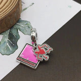 S925 Sterling Silver Barking Dog Charm Necklace