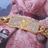 18K Gold/Platinum Electroplated Zircon Bracelet