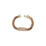 18K Gold/Platinum Electroplated Zircon Bracelet