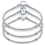 Fashionable Love Ball Snake Chain Bracelet DIY Charm Bead