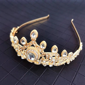 Moroccan Crystal Crown for Women's Birthday Party Wedding