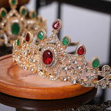Moroccan Crystal Crown for Women's Birthday Party Wedding