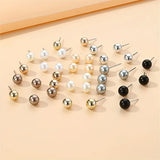 Multicolored Women's Pearl Earrings, Party Jewelry