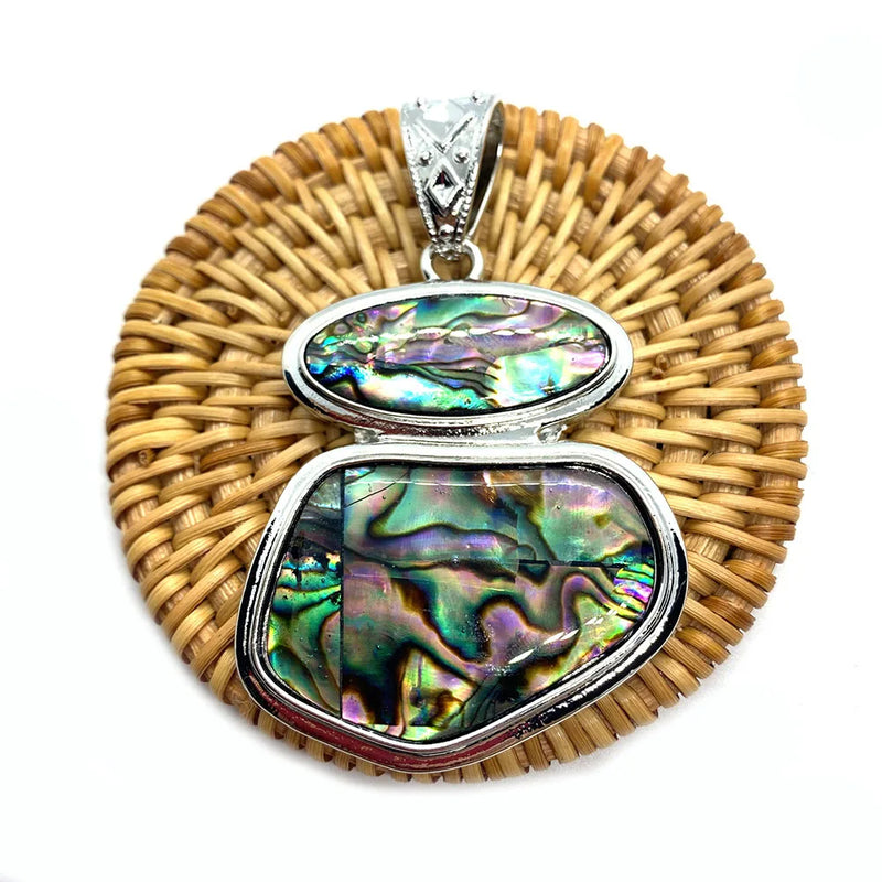Natural Mother-of-pearl Shell Pendant Abalone Shell Jewelry