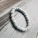 Natural Stone Beaded Stretchy Bracelet For Men Gift 8MM A-quamarine Bracelet
