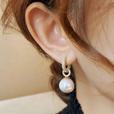 Fashion Pearl Earrings Women Temperament Needle Earrings