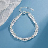 Pearl Wrap Chain Double Layer Versatile Small Precision Jewelry Geometric