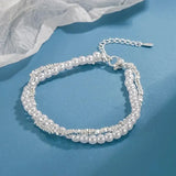 Pearl Wrap Chain Double Layer Versatile Small Precision Jewelry Geometric