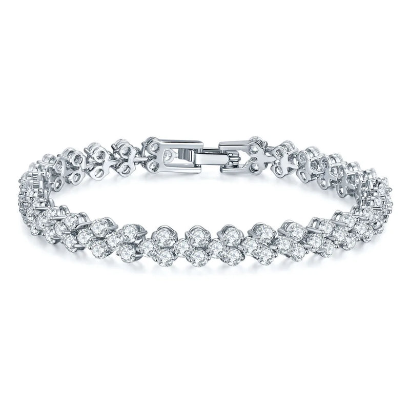Exaggerated Roman Bracelet Flash Diamond Girls Hand Jewelry