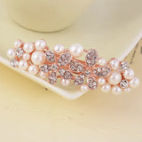 Sweet Pearl Metal Hairpin Rhinestone Word Clip Hair Accessories