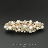 Sweet Pearl Metal Hairpin Rhinestone Word Clip Hair Accessories