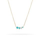 Turquoise Pendant Necklace 925 Sterling Silver for Women