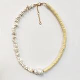 Baroque Pearl Pendant Necklace Silicone Choker