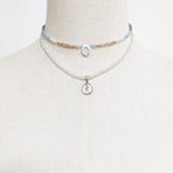 Fashionable Shell Letter Pendant Necklace Personalized Customization Crystal Nec