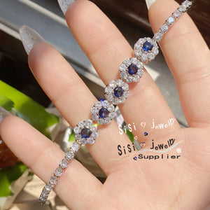Vintage Zircon Bracelet Women's Wedding Jewelry Party Accessories