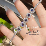 Vintage Zircon Bracelet Women's Wedding Jewelry Party Accessories
