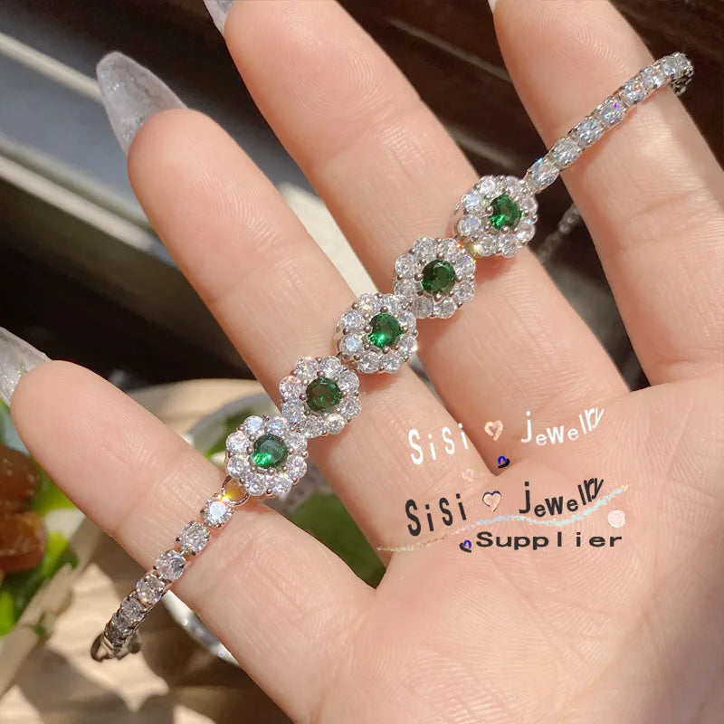 Vintage Zircon Bracelet Women's Wedding Jewelry Party Accessories