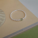 Women's Hotan Jade Pearl Bracelet for Banquet