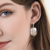 Women's Zircon Pearl Earrings Natural Oversized Pearls Stud Earrings