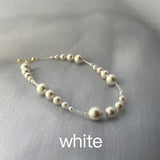 Chic Shell Pearl Spinel Necklace with Gradual Size