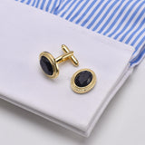 French Shirt Oval Cufflinks High-end Suit Cuffs Sleeve Studs