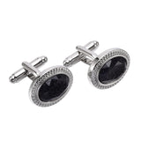 French Shirt Oval Cufflinks High-end Suit Cuffs Sleeve Studs