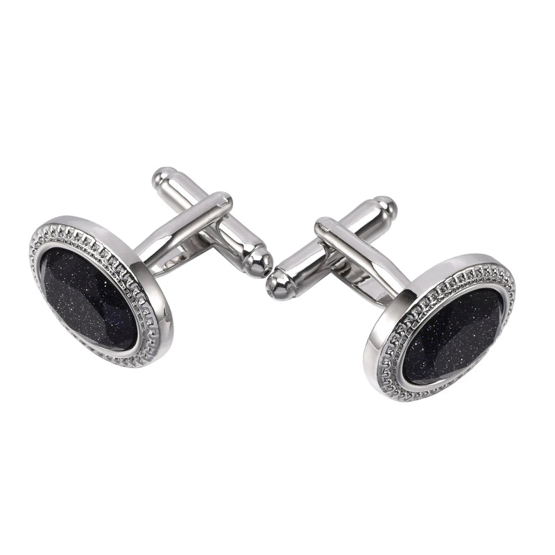 French Shirt Oval Cufflinks High-end Suit Cuffs Sleeve Studs