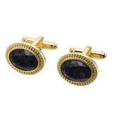 French Shirt Oval Cufflinks High-end Suit Cuffs Sleeve Studs