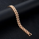 Stylish Stainless Steel Multi-color Strap Charm Bracelet