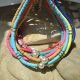 Beach Pearl Necklace Bohemian Soft Pottery Clavicle Chain