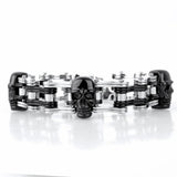 Bike Skull Titanium Steel Bracelet with Stainless Steel