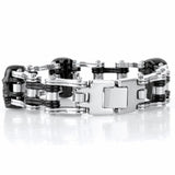 Bike Skull Titanium Steel Bracelet with Stainless Steel