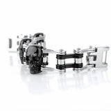 Bike Skull Titanium Steel Bracelet with Stainless Steel