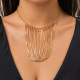 Minimalist Bohemian Tassel Necklace for Women