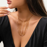 Minimalist Bohemian Tassel Necklace for Women