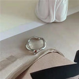 Geometric Diamond Ring Set - Fashionable Cold Wind Poison Corrode