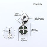 Enamel Sterling Silver Red Flower Pendant for DIY Bracelet Jewelry