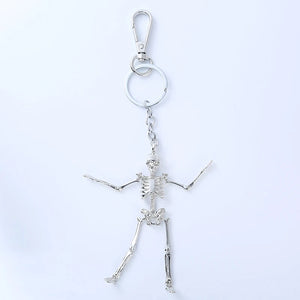 Antique Metal Skull Pendant Keychain Car Keychain