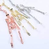Antique Metal Skull Pendant Keychain Car Keychain